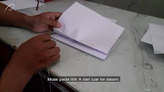 Jilid Buku Tebal dengan Benang Jahit Benang Brosir Rantai